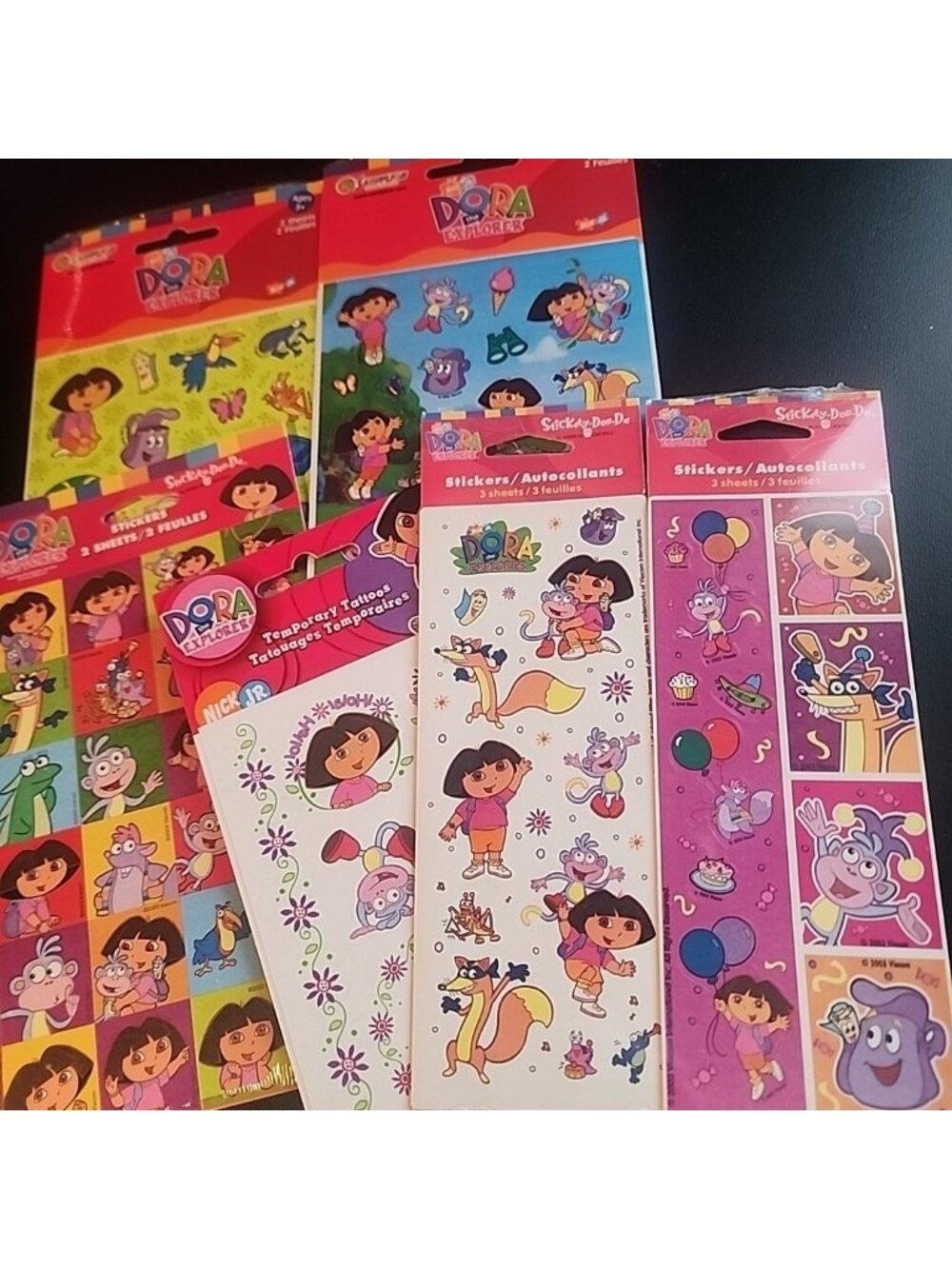 Vintage Dora The Explorer Lot Of Stickers 6 Sets NIP